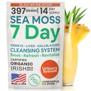 Atlantic Naturals Moss 7 Day Detox Játra, žlučník & Ledviny Cleanse - Podpora s kořen pampelišky, Mléko Thistle, Burdock Root, Red Clover, Chanca Piedra - Ananas Flavor Drink Mix (14 oz)