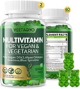 Vitamin D3 + K2-1000IU D3 90mcg K2 - Multivitamin pro vegetariány a dospělé w / Řasy Omega33, Železo, Methyl B12, Seamoss, jód pro kosti, svalovina, energie, podpora imunity - cukr zdarma, gluten- zdarma, 120 Počet