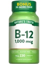 Nature 's Truth Vitamin B12 Tablety CLAS124; 1000 mcg CLAS124; 220 Count CLAS124; Vegan, Non- GMO & gluten zdarma dodatek