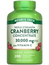 Nature 's Truth Cranberry koncentrát pilulky 124; Plus vitamin C' -124; 30,000mg '124; 200 Quick Release Kapsle 124; Non- GMO & gluten zdarma dodatek