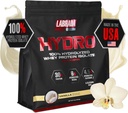 LABRADA Hydro 100% čistý hydrolyzovaný syrovátkový protein izolát prášek, laktóza zdarma, glutamin, Nejrychlejší stravovací syrovátka k dispozici, okamžité míchání, Delicious Taste 48 Servings 4lb (Vanilla)