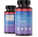 NAC dodatek N- acetyl cysteine 1000 mg, aminokyselina, přírodní antioxidant, podpora jater, lunga, imunitní systém, plodnost clar124; 120 N- acetyl- L- cystein kapsle