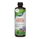 Nature 's Way Organic Flax Oil Super Lignan, Cold- Pressed, a nerafinované, 24 Fl Oz