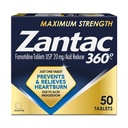 Zantac 360 Maximální síla tablety, 50 Počet, Heartburn Prevence a úleva, 20 mg tablety