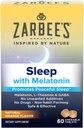 Zarbee je melatonin 5mg, L- Theanine + GABA spánkový dodatek k podpoře mírového spánku, přírodní pomerančový příchuť, žvýkací tablety pro dospělé věk 12 let, 60 Počet