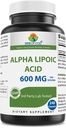 Brieofood Alpha Lipoic Acid 600mg per Serving - 240 Kapsle - Non- GMO, gluten zdarma