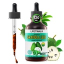 4 Fl Oz Soursop Graviola Leaf Extract Liquid Drops - Natrual Guanabana Leaves Drop - Organic Soursop Bitters Liquid Oil, 98% Absorpce, 120ML Velká kapacita