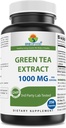 Brieofood Green Tea Extract 1000 mg na jedno podání (Min 50% polyfenoly) - 250 Kapsle - 3. strana Lab Tested for Purity & Quality