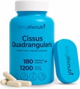 LongLifeNutri Cisses Quadrangularis 1200mg - 180 Vegetariánských kapslí, Stem Extract pro Joint Comfort, Síla kostí a aktivní mobilita, High Potency Formule, 3-Month Supply, GMP Certified, Made in USA