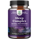 Natures Craft Natural Refreshing Sleep Formule - Podporuje zdravý odpočinek - Nenávykový dodatek - Magnesium L- Theanine GABA - Nejčistší Bylinné přísady