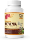 NANOWELL Hovenia- RX Milk Thistle - Příplatek na podporu jater s 80% Silymarin Milk Thistle Seed Extract - 120 tablet, 30 denní dodávka