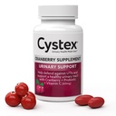 Cystex Cranberry Močové Zdraví Dodatek - 3-in-1 UTI Ochrana s Probiotika, Prebiotika, & Vitamin C - Podporuje Vaginální pH, kvasinková rovnováha, & Močové zdraví - Fast- acting - Sugar- Free - 75-Počet