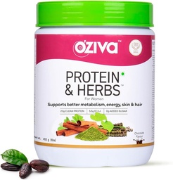 OZIVA Protein & Byliny pro ženy 124; 500 Gm (16 Služeb) 124; s Multivitamins, Curcumin, Shatavari, Tulsi pro podporu metabolismu, Hormonální bilance & kůže, zdraví vlasů (1.1 Lb)