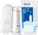 Nazální zavlažovací systém - Nazální zavlažovací systém Elektrický Neti Pot Nose Cleaner - Sinus Rinse Machine s náplní pro mytí nosu - Nazální zavlažovač se Salinem pro Sinus Flush a Relief
