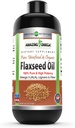 Amazing Omega Flaxseed Oil Appendix 124; Omega 3, Lignans & Fiber Appendix 124; 16 Oz Appendix 124; Non-GMO Appendix 124; Gluten Free Appen124; Made in USA