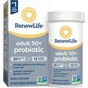 Reew Life Probiotic Adult 50 Plus Probiotické kapsle, Denní dodatek podporuje močení, trávicí a imunitní zdraví, L. Rhamnosus GG, Mléčné mléko, Soy a gluten- free, 30 Milionů CFU, 30 Počet