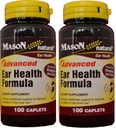 Mason přírodní Advance Ušní zdraví Formule Bioflavonoidy Plus 100 Kaplet na láhev balení po 2 Celkem 200 Kaplet