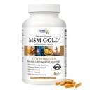 NWC Naturals MSM Gold - Systémový doplněk enzymu s kurkumou, rajčatovým lykopenem a bioperínou pro absorpci živin - Společná a svalová podpora - 150 bohatých vegetariánských kapslí