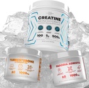 Fadogia Agrestis + Performance Creatine Monohydrát Powder Supplement + Turkesteron & Tongkat Ali Gluten Free, Non- GMO, Vegan (60 Kapsle)