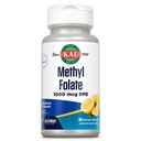 KAL methyl folát 1000 mcg, 5-MTHF Aktivní forma, listová kyselina dodatek, srdeční zdraví, Prenatal, mood a Brain Support, Vegetarian, Natural Lemon ActiviMelt, 60denní záruka, 60 Serv, 60 Mikro tablety