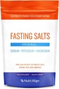 Nutri- Allign Fasting Salts Electrolytes Powder 124; 400g Sodná sůl hořčíku Electrolyty 124; Čisté neochucené elektrolyty pro expandované a intermitentní pěstování 124; Cukr zdarma & Filler zdarma