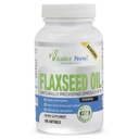 Organic Flaxseed Oil Softgels - 1000mg Premium, Virgin Cold Pressed from Flax Seeds - Vlasy kůže a hřebíky Podpora - Omega 3-6-9 Dodatek - 100 Počet - Více než 3 měsíce dodávky!