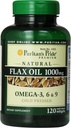 Puritan 's Pride Prime Natural Flax Oil 1000 mg Omega-3, 6 & 9 Cold Pressed, 120 Softgels