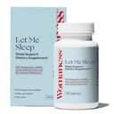 Ženské Nech mě spát doplňky pro dospělé - Přírodní pomoc při spaní s melatonin 3mg, doplněk hořčíku, GABA & Heřmánek Extract for Restful Sleep - Noční podpora pro spánek - 30 Kapsle