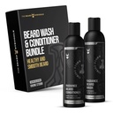 The Beard Boj - Radiance Beard Wash & Conditioner Bundle - Stříbrná sbírka - Balení 2, Viking Storm - Nourish, Cleanse, Softens, & Posilens Beard - Beard Wash a Conditioner pro muže