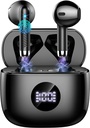 Bezdrátové sluchátka, Bluetooth 5.4 Ušní Budy LED Power Display sluchátka Bass Stereo, Bluetooth Earbucks in- Ušní hluk Cancelling Mic, 40H Playback Mini Case IP7 Vodotěsné sportovní sluchátka pro Android iOS