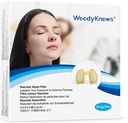 WoodyKnows Nasclear Nasal Filters, Model 2024, Sezónní alergie a průmyslová znečištění pomoc, veřejná doprava a péče o domácí mazlíčky (Trial S / M / L / XL)