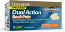GoodSense Dual Action Acetaminofen a Ibuprofen (NSAID) Tablety, 250 mg / 125 mg, bolest zad, 72 Počet