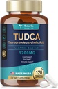 Totaria TUDCA Bile Soli Doplněk pro podporu jater 1200mg, 120 Kapsle, Snadno polykat Kapsle, pro játra, ledviny, žlučník zdraví