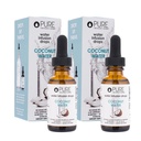 Čisté invence - Kokosová voda Infuzní kapky - Pij & Voda Enhancer - S Electrolyty - Bez cukru, kalorií nebo umělé sladkosti - 30 Servings - 1oz - Balení po 2