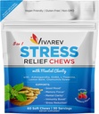 Stress Relief Ashwagandha Gummies - Vyznačená Ashwagandha, GABA, L Theanine, Lemon Balm & Heřmánek Květiny jako Stress Relief a Focus doplňky - Přírodní Raspberry Flavor, Pack of 60