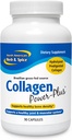 SEVERNÍ AMERICKÝ HERB & SPICE Kolagen Power-Plus - 90 Kapsle - Kolagenový dodatek - Společná a svalová podpora, Zdravé vlasy, kůže a nehty - Bromelain, Papain, Vitamin C - Non- GMO - 30 Služební