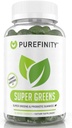 PUREFINITY Denní Super Zelené gumové s Spirulina, špenát, brokolice, řepa kořenová, Acai, a další zelenina, All- in- One Veggie Dodatek - Non- GMO, gluten zdarma, Vegan, 60 Počet