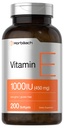 Horbäach Vitamin E 1000 IU Softgel Kapsle 124; 200 Počet 124; Non- GMO, Gluten Free, Konzervativní zdarma Vitamin E Oil