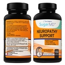 SugarMD Neuropatie Supplement - 180 Nerve Doplněk Kapsle s Alpha Lipoic Acid, Benfotiamin & Vitamin D3 B6 B12 - Nerve Supplement pro Nohy a nohy - 90 Den Dodávka
