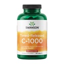 Swanson Timed- Release Vitamin C s Rose HIPS imunitní systém Podpora kůže Kardiovaskulární zdraví Antioxidant dodatek 1000 mg 250 Tablety
