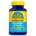Bromelain & Papain 's Life Bromelain & Papain 124; Proteolytic Enzymes for Digestive Support & Comfort 124; from Ananas & Papaya CLANE124; 250mg Ea CLANE124; 100 Vegetariánských kapslí