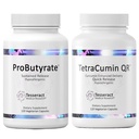 Teseract Medical Research Optimální Gut & Tissue Bundle, Butyric kyseliny Komplexní Gastrointestinální a Curcumin Elevite Společné Relief Dodatek