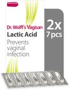 Vagisan Dr. Wolff 's Lactic Acid Pessaries, Daily Vaginal Health & Intelligent Hygiene, Prevents Infekce, 2X7ks