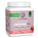 Sunwarrior Creatine pro ženy Monohydrát Powder Micronized Pre Workout Recovery Dodatek Podpora svalů Stavební Pevnost Kognition 124; Vegan a snadno mísí 50 Služení, Malina Lemonade