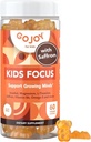 Děti Focus Gummies - 7-in-1 Focus & Attention Dodatek pro děti & Teens w / Saffron Extract, Magnesium Glycinát, L-Theanin, Inositol & More - Vegan, Gluten & Sugar- Free, Non-GMO