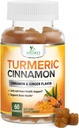 Kurkumin dodatek žvýkačky - 95% kurkuminoidy s kurkumou zázvor, Black Pepper pro nejlepší absorpci, Nature 's Vegan Joint Support, Non- GMO, gluten zdarma, Chutné skořice Flavor - 60 Gumy