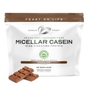 Muscle Fed Fed Micelar Casein Protein Powder, Pasture Raised & Hormon Free, Pomalé trávení Kasein Protein - Podporuje noční svalové zotavení, gluten Free Protein Powder - Čokoláda, 4lb
