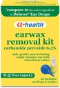 A + Health Earwax Removal Kit, Carbamid peroxid 6,5%, Made in USA, Drops and Ear Bulb Syringe, 0.5 Ounces