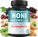 Noni Extract Kapsle s Noni, Boswellia, White Willow Bark a více - 150 Kapsle pro 5 měsíců Dodávka