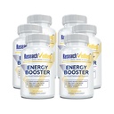 Výzkum Ověřený Energy Booster - Natural Energy Support - 360 Kapsle - Caffeine Free - B Vitaminy a Adaptogeny - 6 Měsíční dodávky